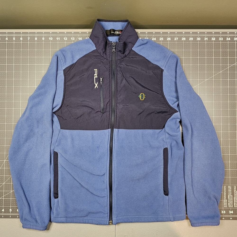 RLX Hybrid Jacket Men Small Blue Navy Polo Ralph Lauren Performance Fleece Golf